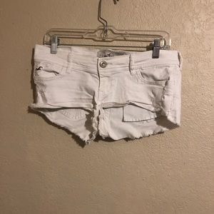 Hollister White Shorts Size 5